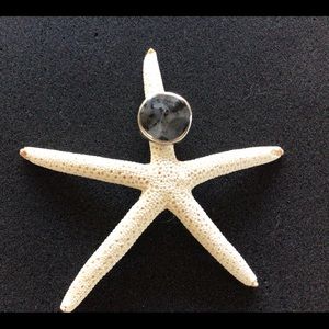 SILPADA STERLING SILVER WAVY FELDSPAR RING. R1865. Size 6